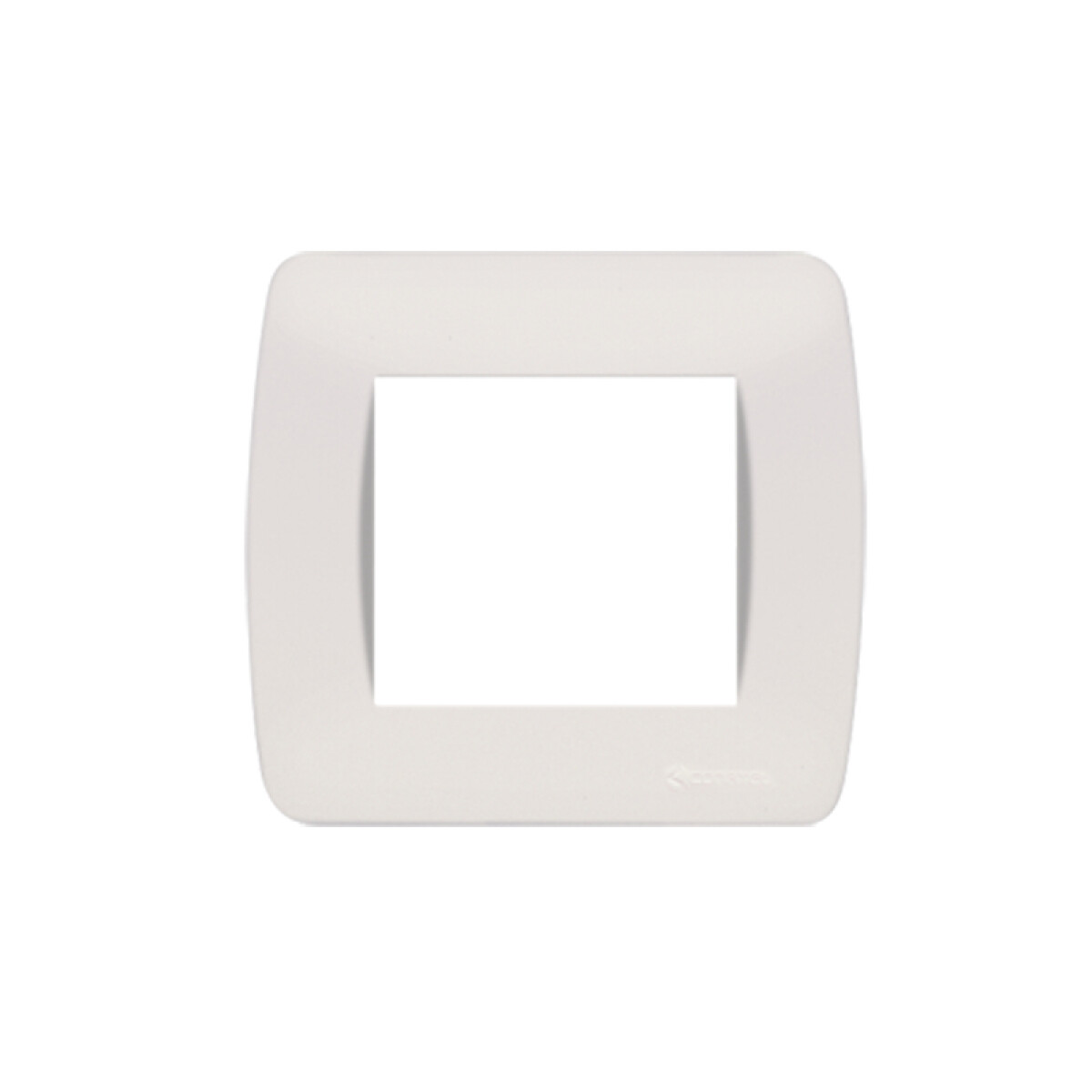 Plaqueta 2X2" p/2 módulos blanco - Loft - ELE01277 