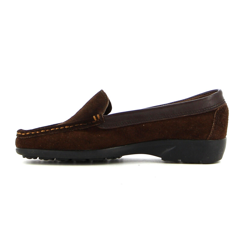 Mocasín Country de Mujer Gamuza 24hs Ibiza Chocolate