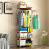 Perchero Organizador Estantes Tipo Ropero Desmontable Ropa Variante Color Marrón