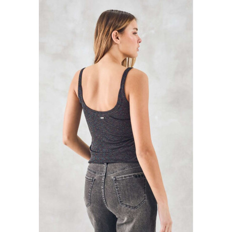 Musculosa Lurex Negro