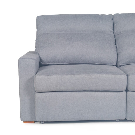 Sofá Austin (Retráctil) - Tela Microfibra - 2 módulos FX4-13 (Gris)