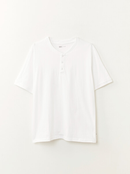 Remera botones Blanca