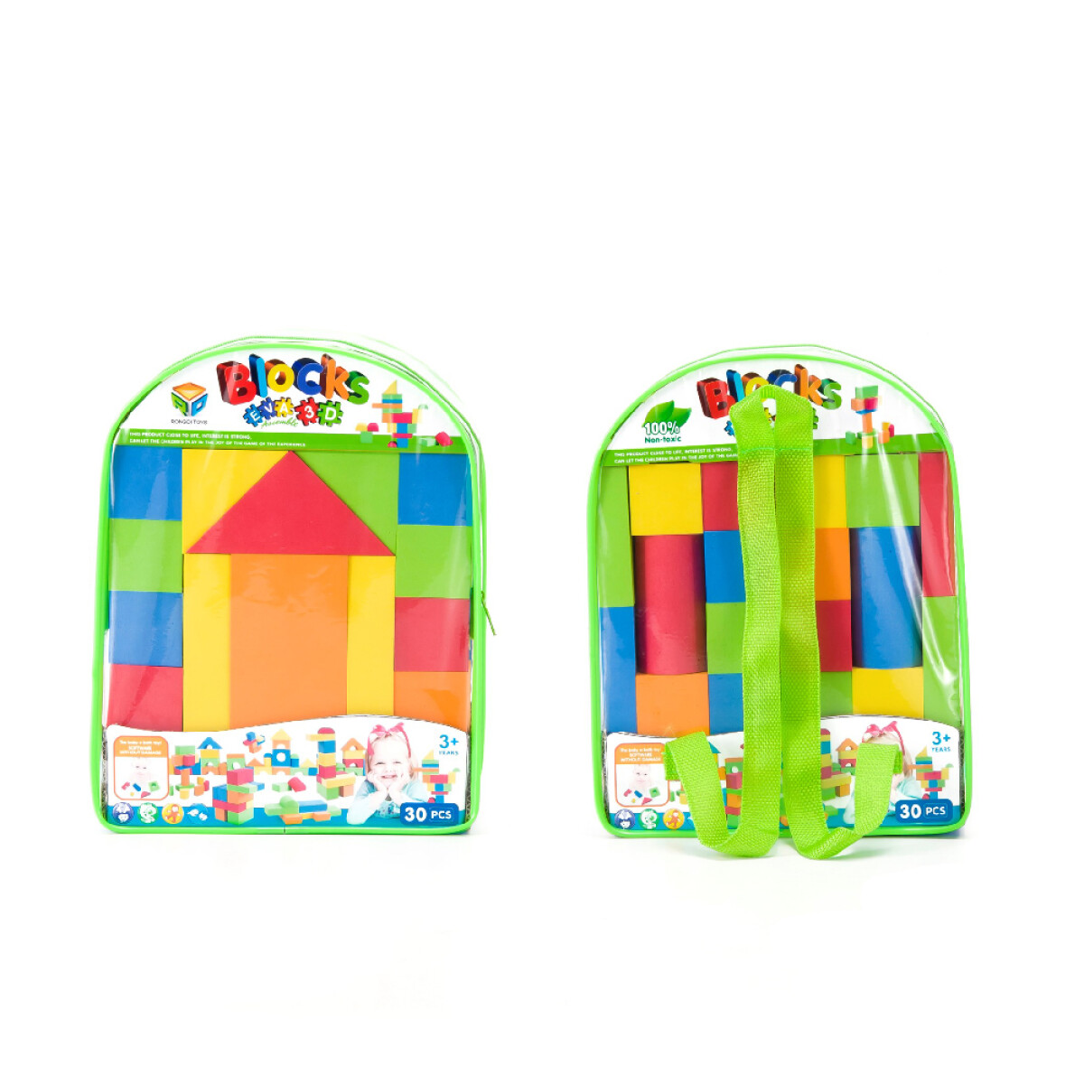 Blocks X32 Piezas Goma Eva Bolsapvc 9308 