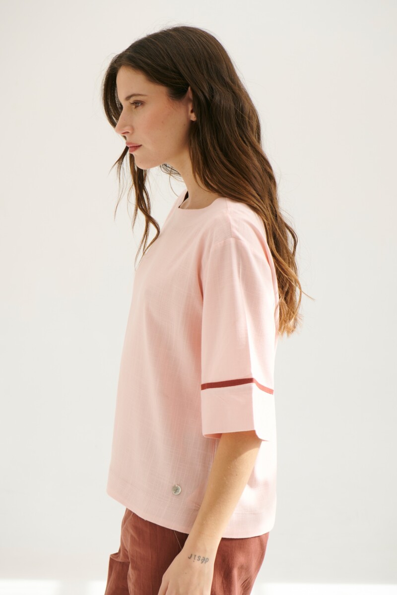 BLUSA LINO ATAR ROSA