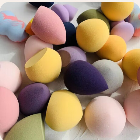 Set de Esponjas de Maquillaje con Estuche Amarillo