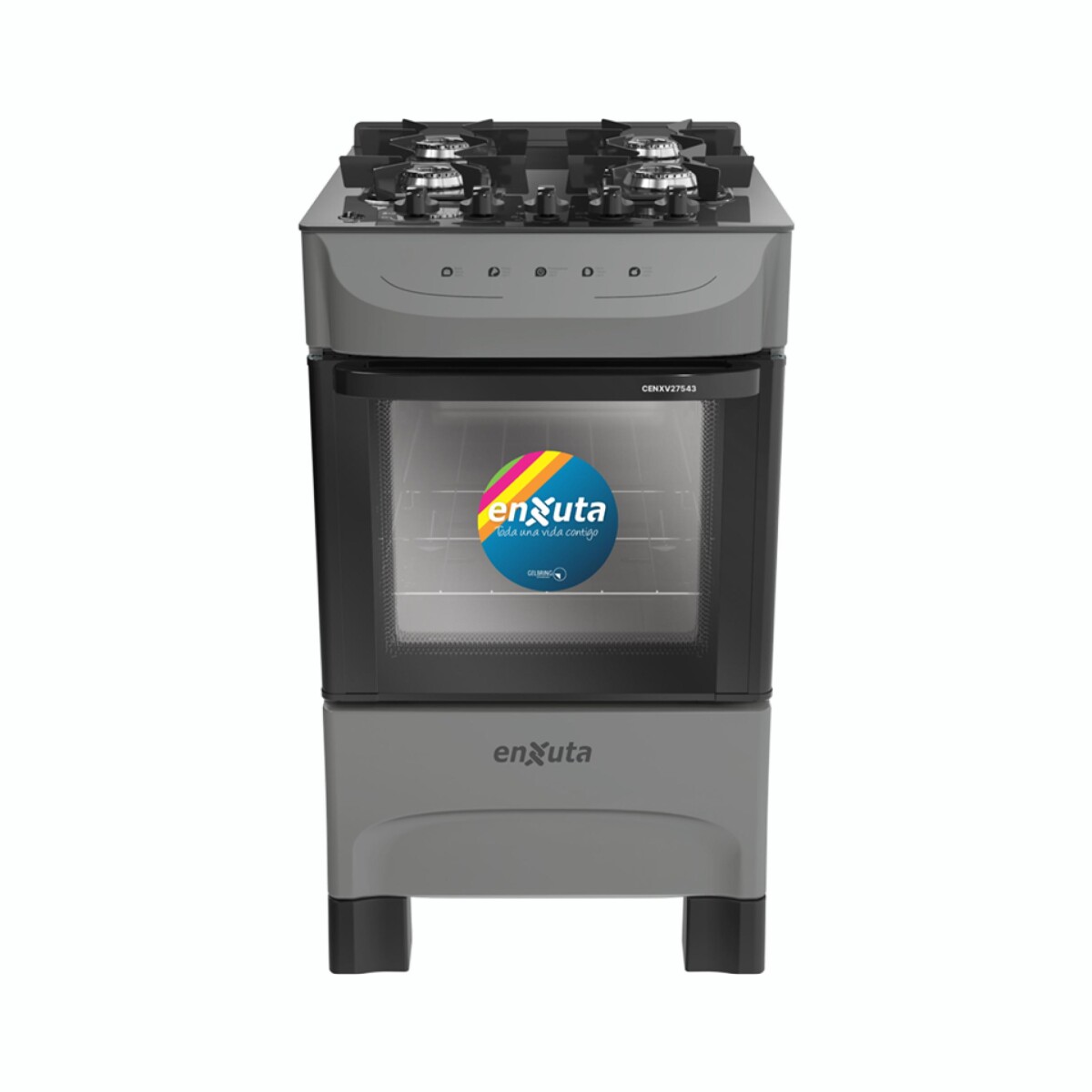 Cocina A Gas ENXUTA CENXV27543T 4 Hornallas Encendido Eléctrico 