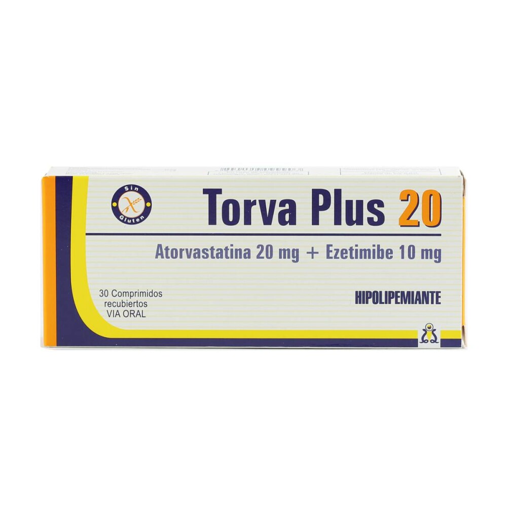 TORVA PLUS 20 MG. CJ X 30 COMP. única