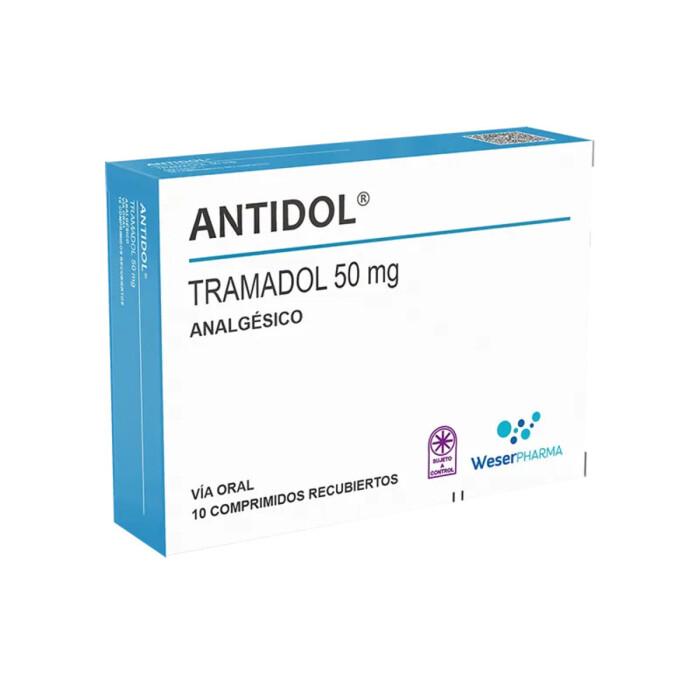 ANTIDOL 50 MG. CJ X 10 COMP. REC. única