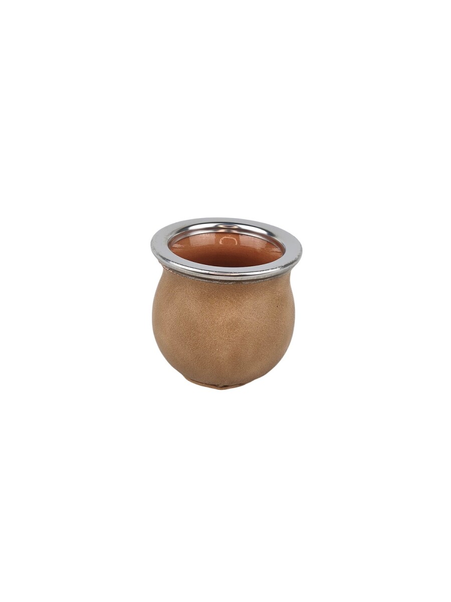 Mate ceramica forrado chico - beige 