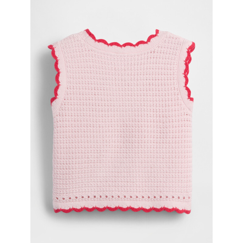 SL COTTON CROCHET TANK - STRAWBERRY CHERRY BLOSSOM