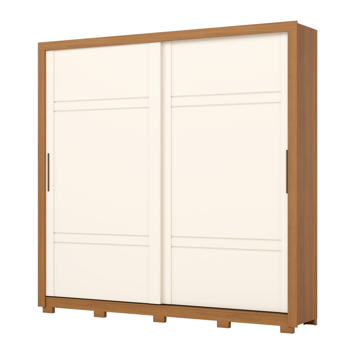 ROPERO SINTRA 2 PUERTAS 4 CAJONES INTERNOS GUARDARROPA CLOSET ARMARIO - OFF WHITE 