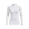 Remera Under Armour ColdGear Authentics Mockneck White