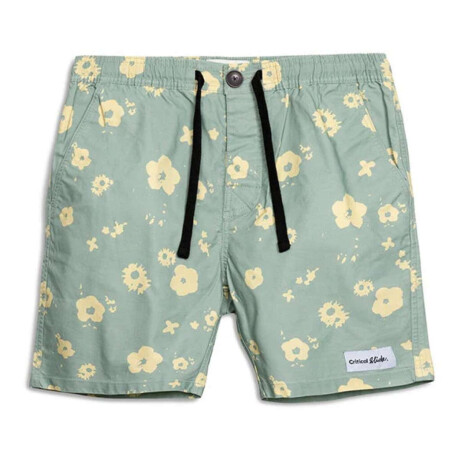 Boardshort Critical Slide Splatter 17'' Verde