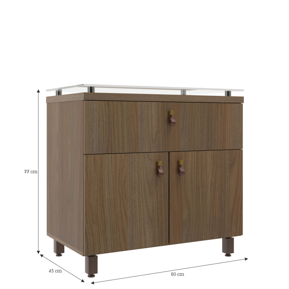 MUEBLE DE BAÑO 80 CM MDF MARRON OREGON