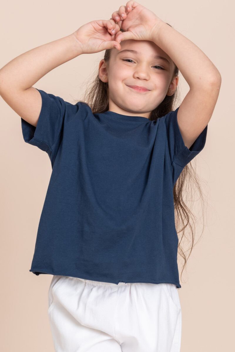 Camiseta manga corta Azul