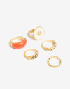 Sets Anillos Color Set De Anillos - Combinacion Multicolor