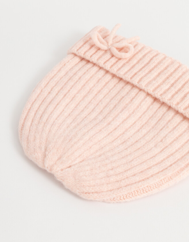 Gorro Cute Gorro Con Moño - Rosa Viejo