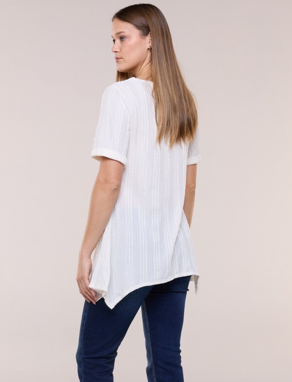 Blusa De Punto Labrado CRUDO