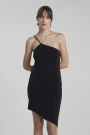 VESTIDO CORTO FORO Negro