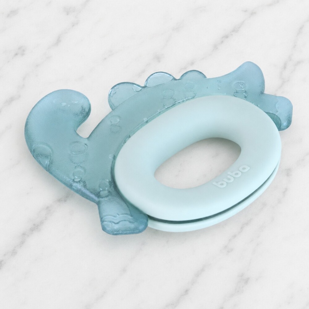Mordillo gel y silicona magic BUBA dino celeste