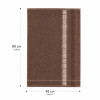 Toalla de Mano de Algodón 48x80cm Moreto Marron