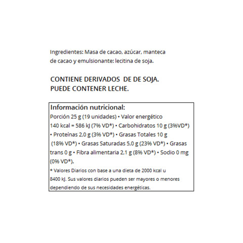 Chocolate Unique 400 g Bahia 63%