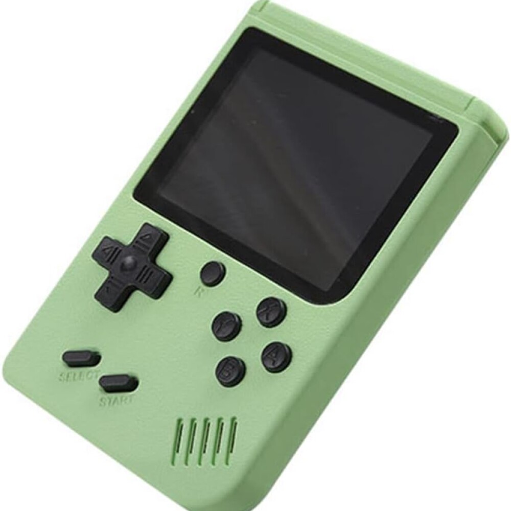 Mini Consola Portatil Para Niños Con 500 Juegos Verde