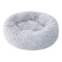 Cucha Cama Colchon Puff Plush Mascota Antiestress 60cm Color Variante Gris claro