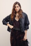 CAMISA EMILIA CUERO Negro