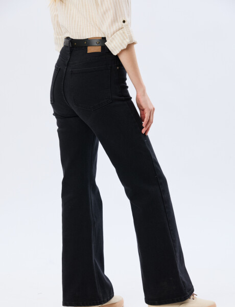 PANTALÓN DE JEAN WIDE LEG Negro