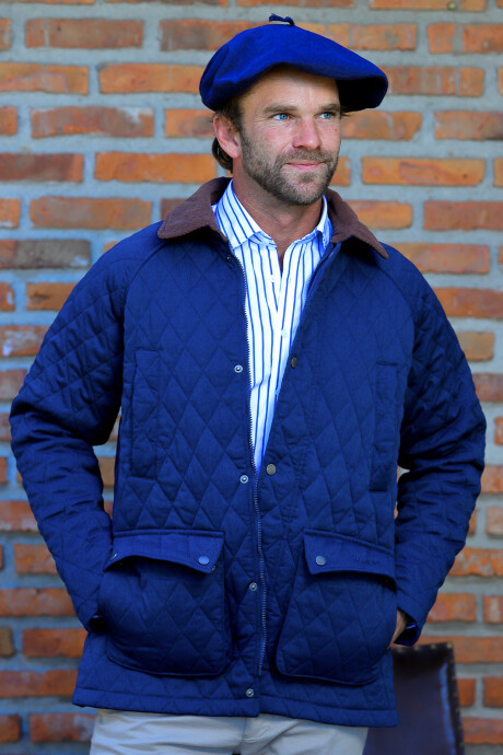 Campera de Hombre Capitoneada Azul