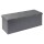 Puff Baúl Lumax Plegable 110x38 cm Organizador Living Dormitorio Gris Oscuro