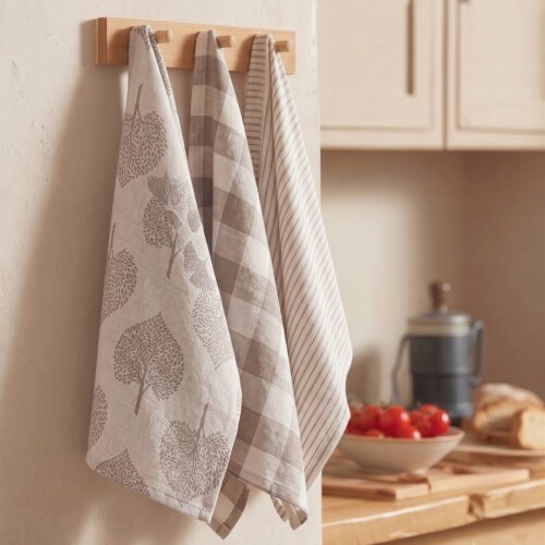 Kit X3 Repasadores Hojas Beige 45x65 - Pilar Kit X3 Repasadores Hojas Beige 45x65 - Pilar