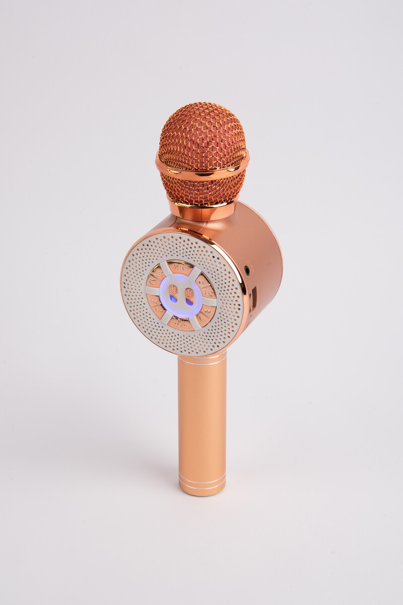 Micrófono con luces Rosa