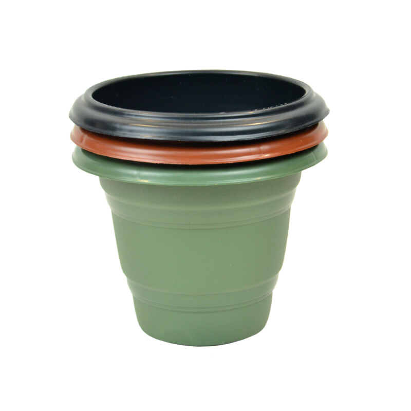 Maceta redonda 1,7 lts NEGRO