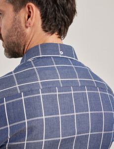 012525 CAMISA HARRY Azul/blanco