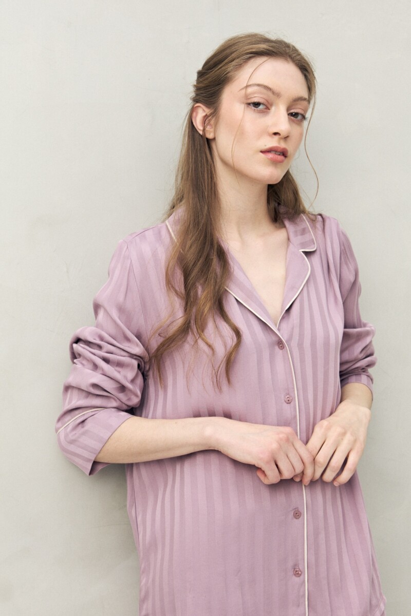 CAMISA LIRIO Lila Grisáceo