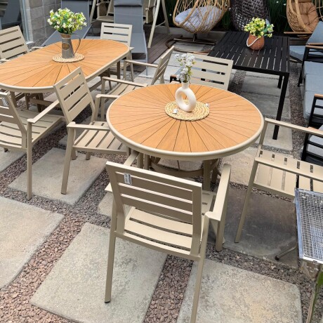 Juego de Jardín Aluminio Mesa Redonda + 4 Sillas Juego de Jardín Aluminio Mesa Redonda + 4 Sillas