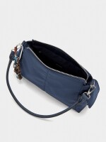 Bolso Bandolera De Nylon Con Colgante azul-marino