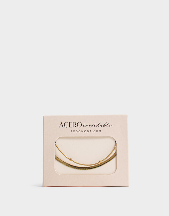 Pulseras Flexibles Sets Acero quirúrgico Pulseras Flexibles Sets De Acero Quirúrgico - Dorado