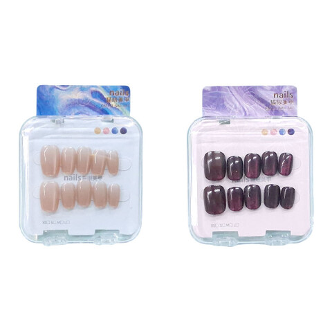 Uñas postizas efecto ojo gato Uñas Postizas Efecto Ojo Gato