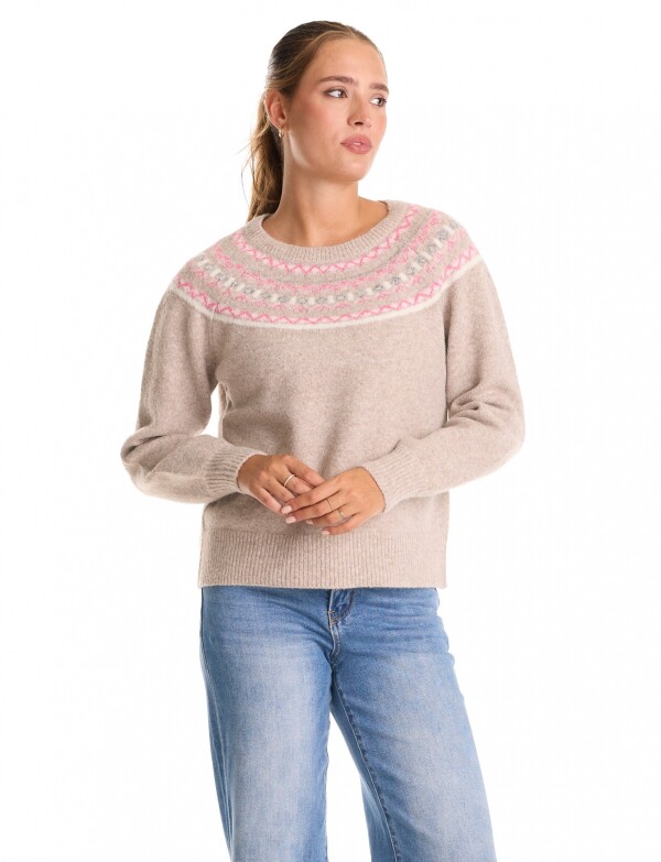 Buzo Soft & Canesú Nórdico BEIGE/MULTI