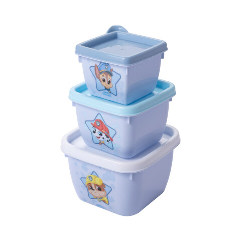 Pack x 3 Recipientes Connect Paw Patrol CELESTE