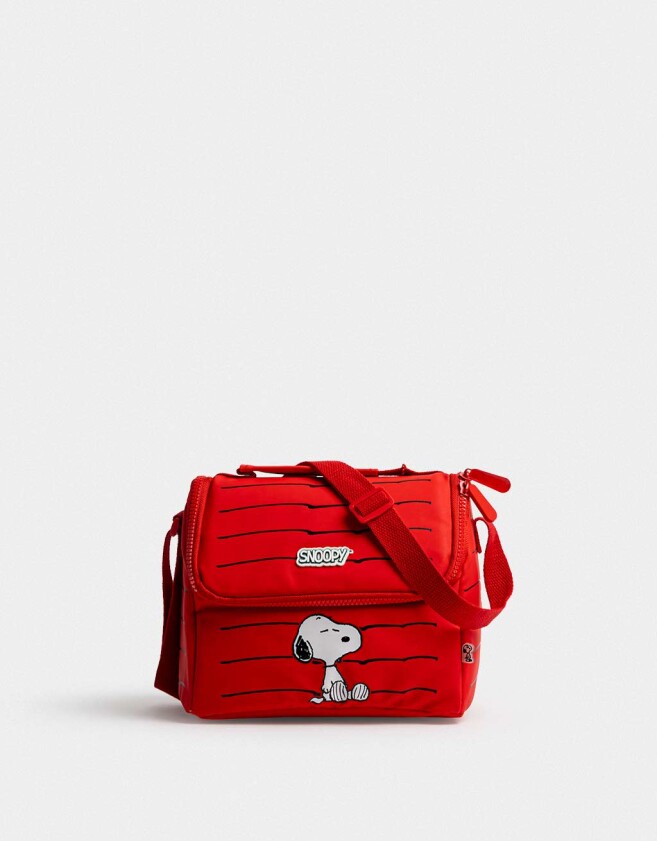 Luncheras Lunchera Casita De Snoopy Con Tag - Rojo Medio