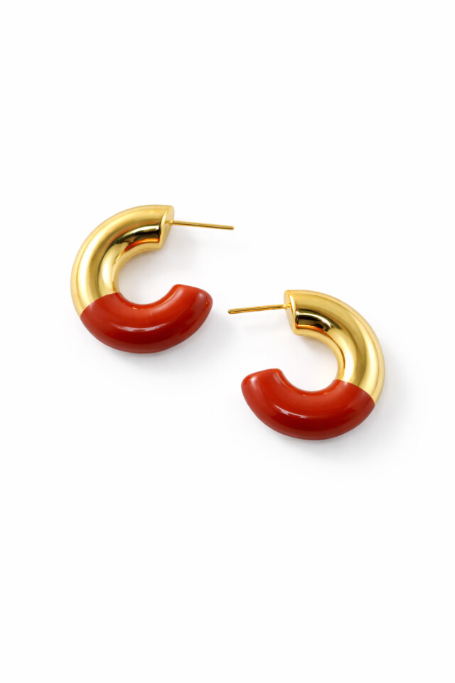 Aros de acero combinados dorado