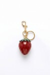 Llavero frutilla rojo