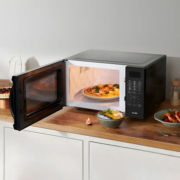 Microondas Allied 20lts Digital Compacto 700w Luz MICROONDAS ALLIED 20L NEGRO AL-DM700
