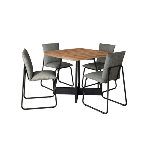 Juego de Comedor Atria Cuadrada 4 Sillas Juego de Comedor Atria Cuadrada 4 Sillas