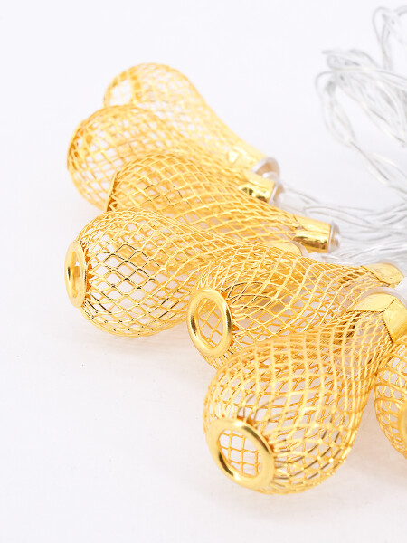 GUIA LUCES HIERRO DORADO