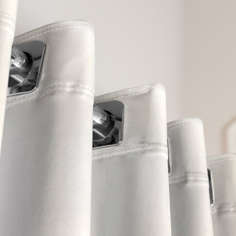 Set x4 paños cortina blackout 1,35m x 1,70m BLANCO